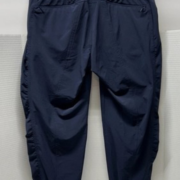 ATHLETA BALI BLUE ATHLETIC CINCH ANKLE JOGGERS PANTS Size 10 - Picture 2 of 3